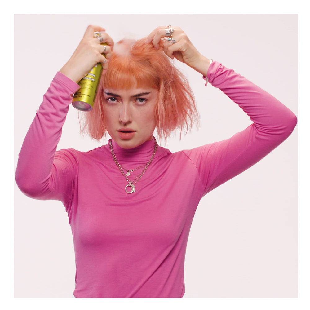 TIGI Bed Head Oh Bee Hive bottle shows oil absorption and refreshed roots in action.