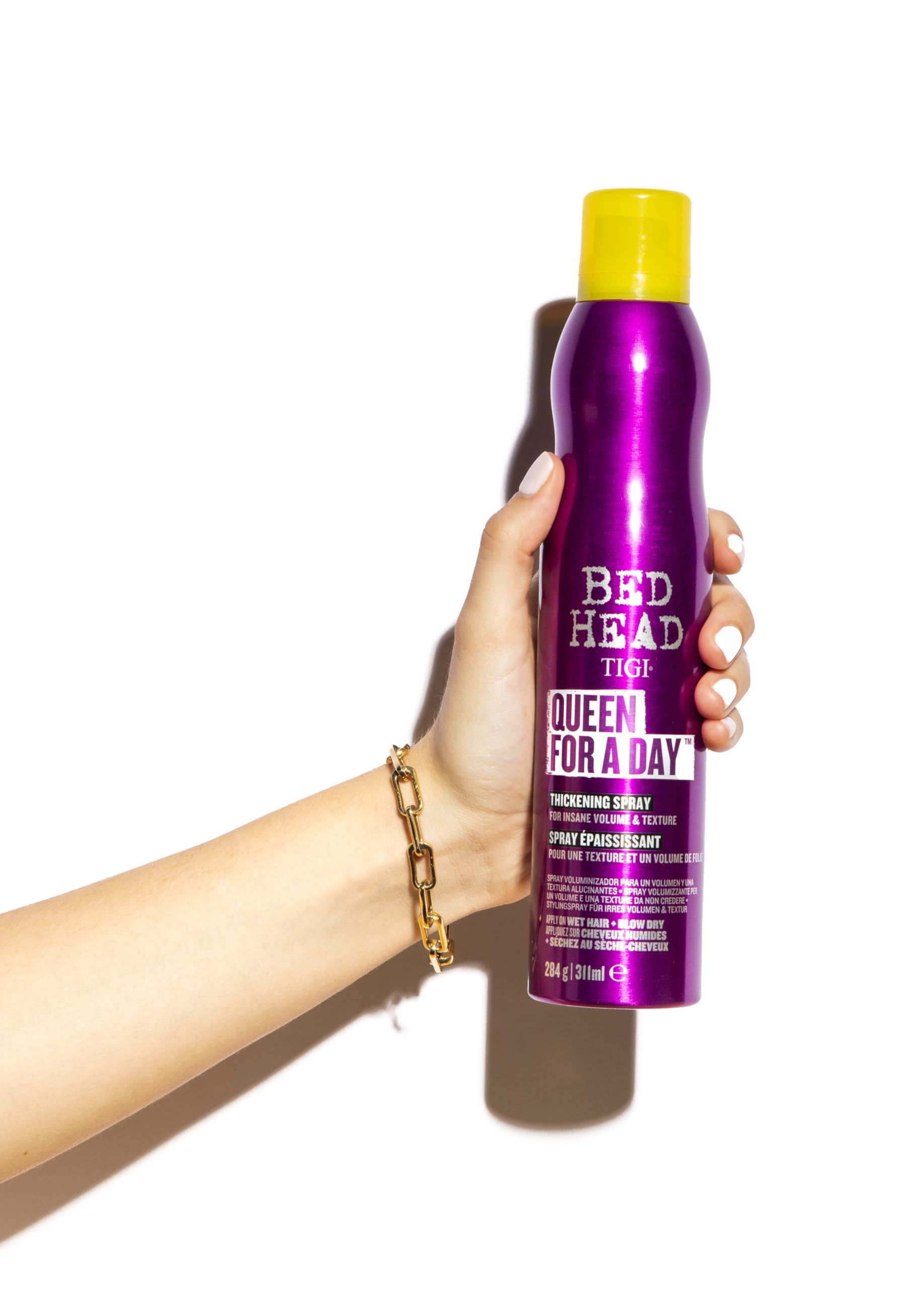 TIGI Bed Head Queen For A Day roots-lift image captures volumizing at the crown