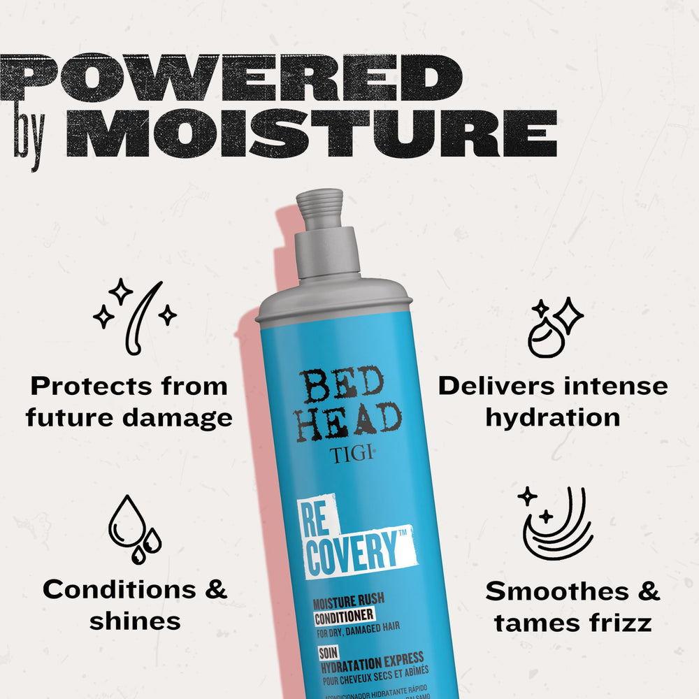 TIGI Bed Head Recovery texture shot hints how hair absorbs moisture
