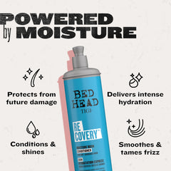 TIGI Bed Head Recovery texture shot hints how hair absorbs moisture
