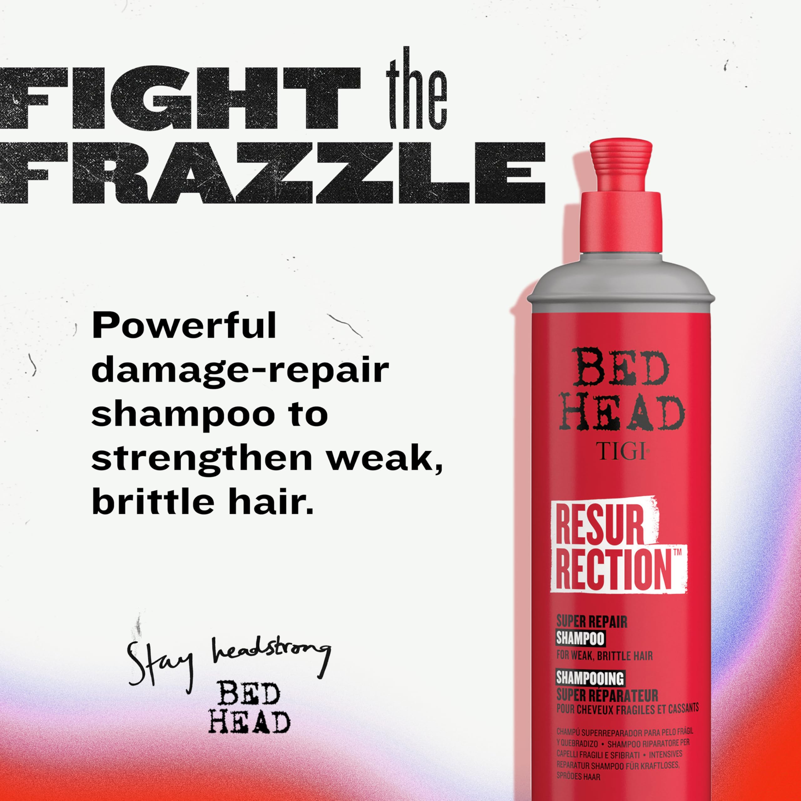 TIGI Bed Head Resurrection Shampoo creamy lather demonstrates luxurious cleansing and hydration.