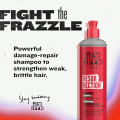 TIGI Bed Head Resurrection Shampoo creamy lather demonstrates luxurious cleansing and hydration.