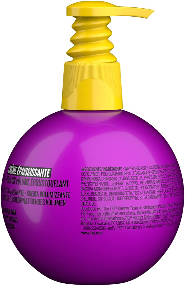 TIGI Bed Head Small Talk dispensing pump enables quick, on-the-go styling.