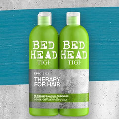 TIGI Bed Head Urban Antidotes Re-Energize shampoo close-up showing creamy lather