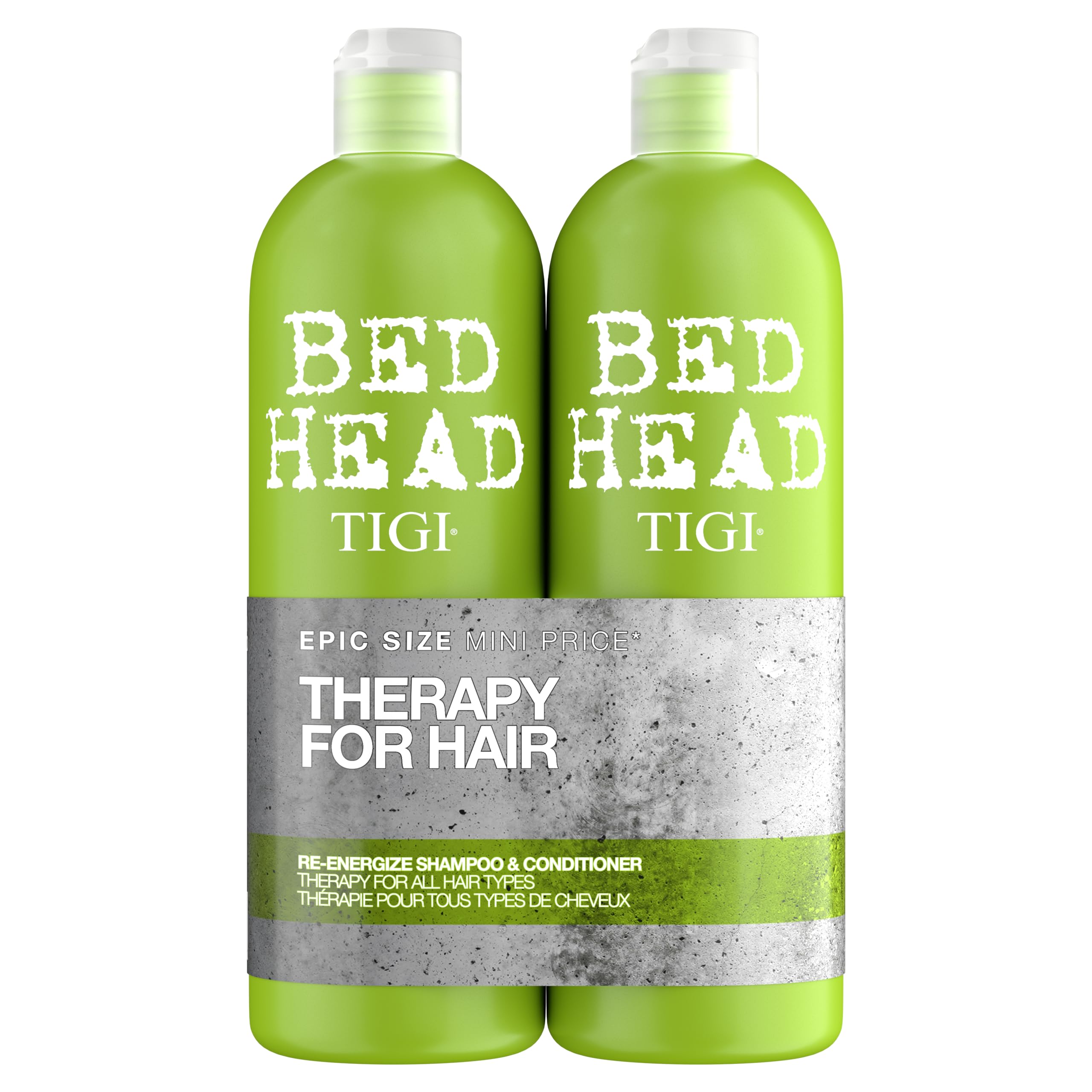 TIGI Bed Head Urban Antidotes Re-Energize shampoo bottle front for daily moisturising care