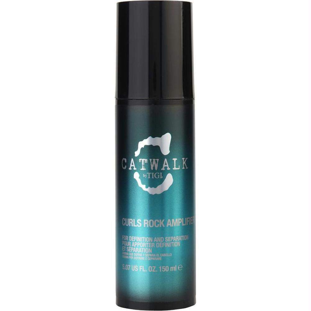 TIGI Catwalk Curls Rock Amplifier used on damp hair to define curls with flexible hold.