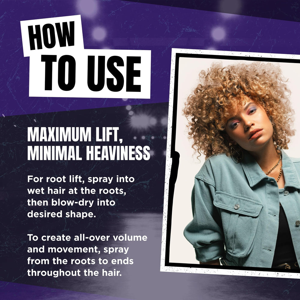 TIGI Catwalk Root Boost Spray Foam two-pack bottle demonstrates value and convenience.