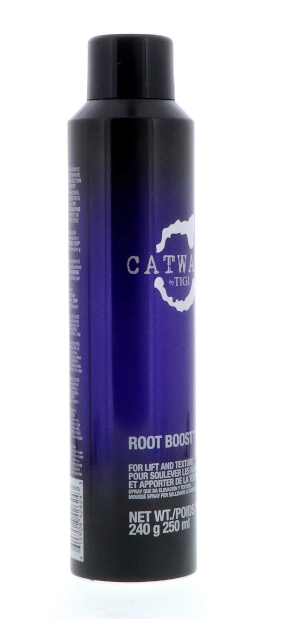 TIGI Catwalk Your Highness Root Boost spray on hair demonstrates long-lasting lift.
