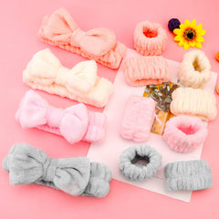 Tihebax microfiber wristbands absorbent for makeup and cleansing