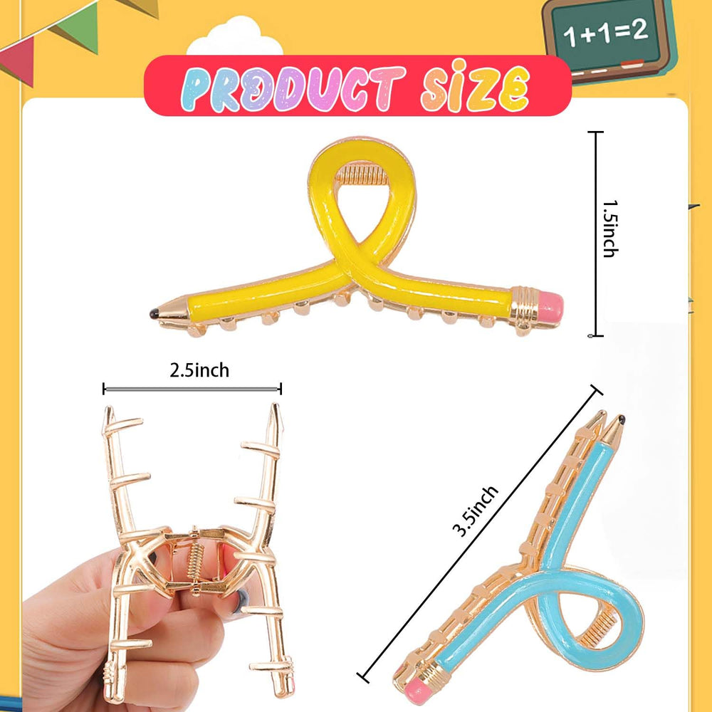 Tihebax Pencil Hair Clip packaging features three colors ready to gift