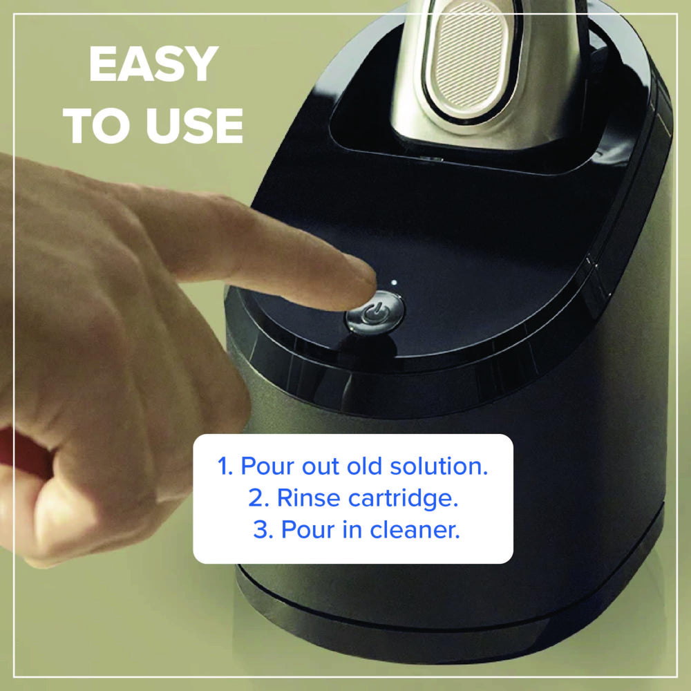 Tillbrook Clean & Renew system bottle shown for universal compatibility.