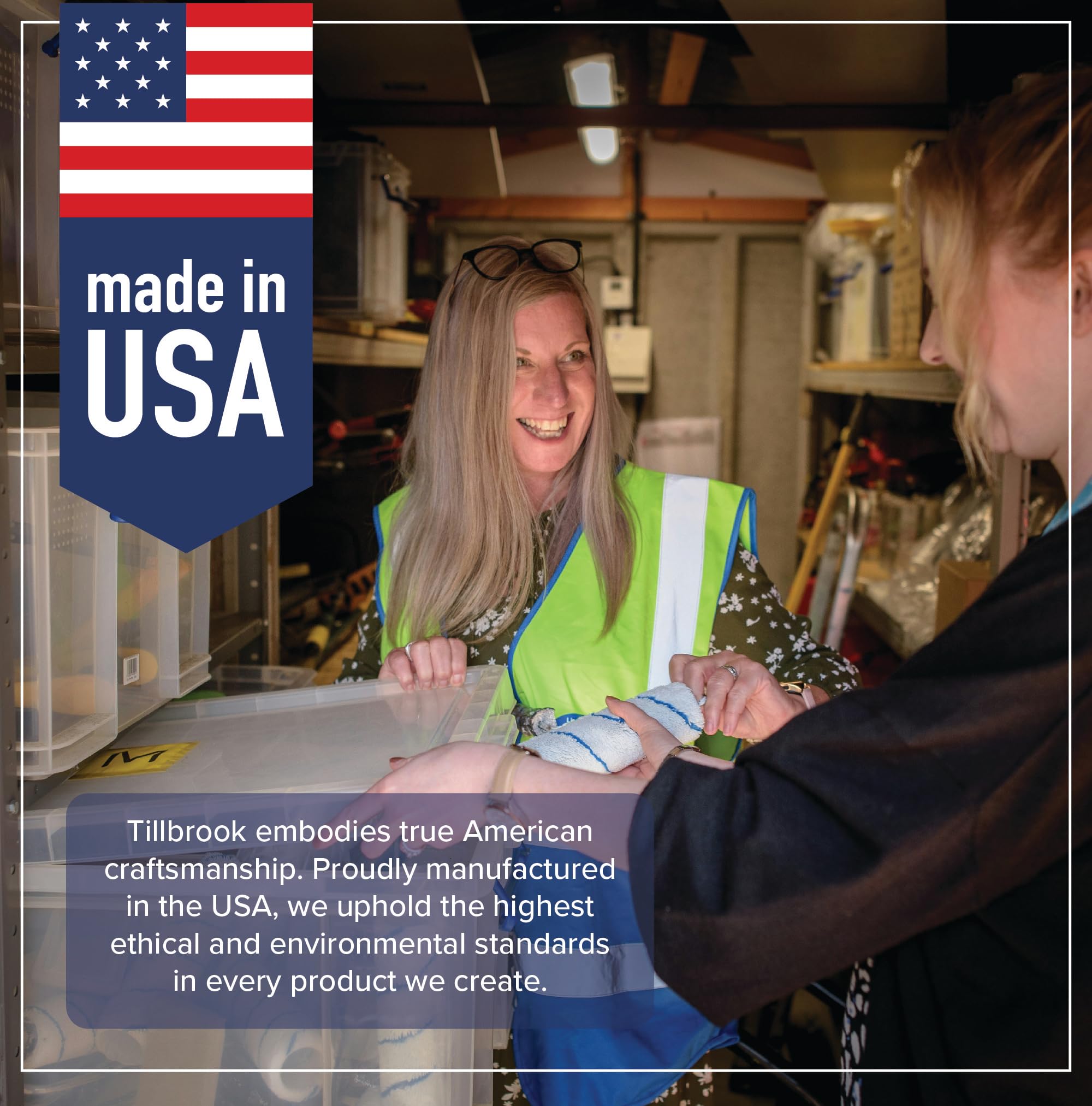 Tillbrook cleaning solution dispense action demonstrates ready-to-use convenience.