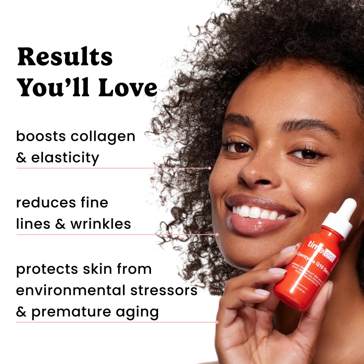 Timeless Skin Care Coenzyme Q10 Serum night routine ready for overnight care.