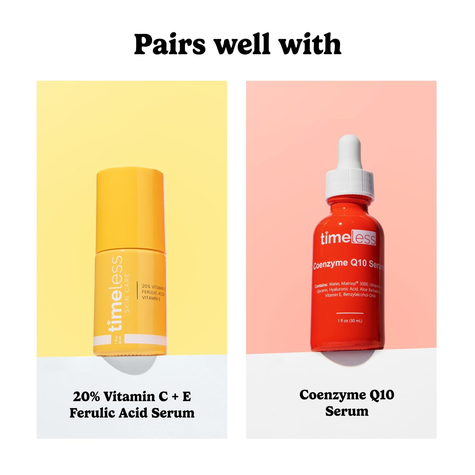 Timeless Skin Care Hyaluronic Acid serum ingredients highlight purity.
