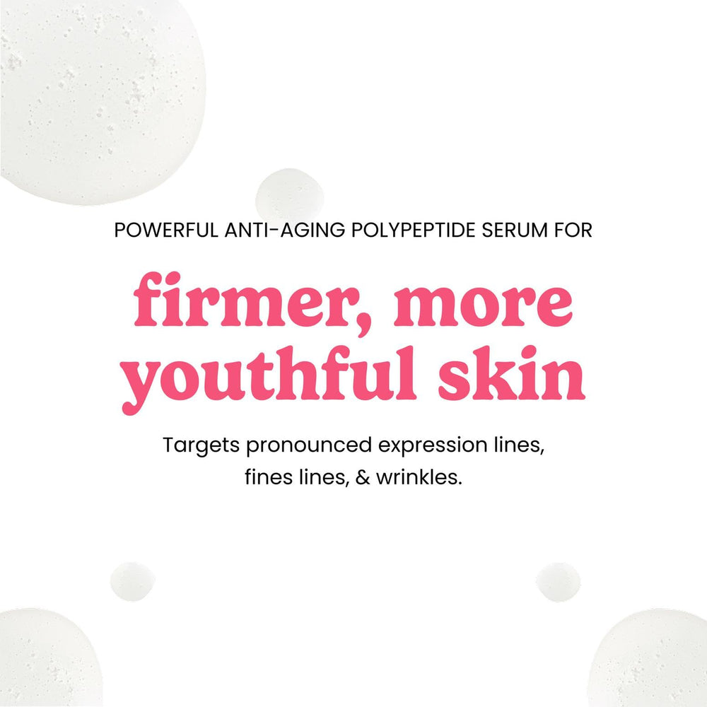 Timeless Skin Care Matrixyl Synthe’6 Serum on palm shows quick-absorbing hydration.