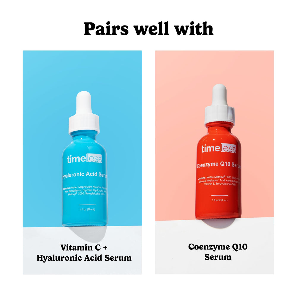Timeless Skin Care Squalane Oil fragrance-free icon signals irritation-free use.