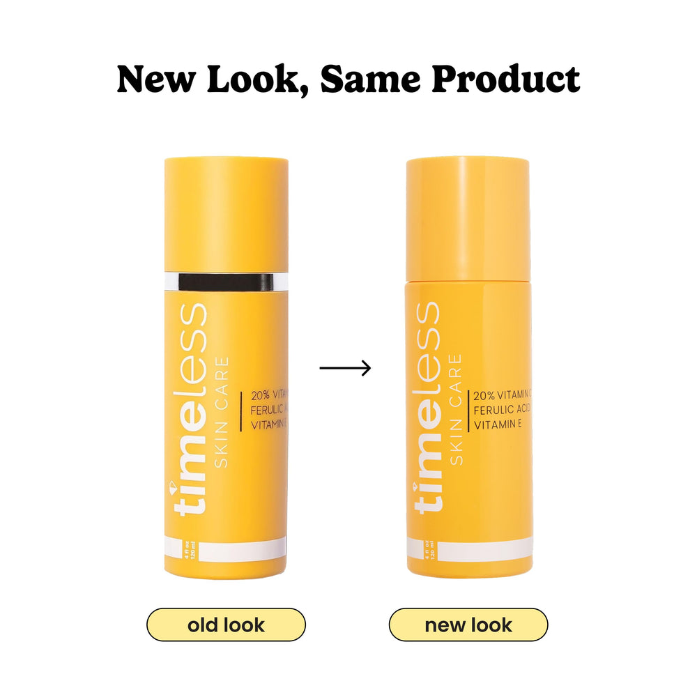 Timeless Skin Care Vitamin C Serum 4oz packaging for long-term use.