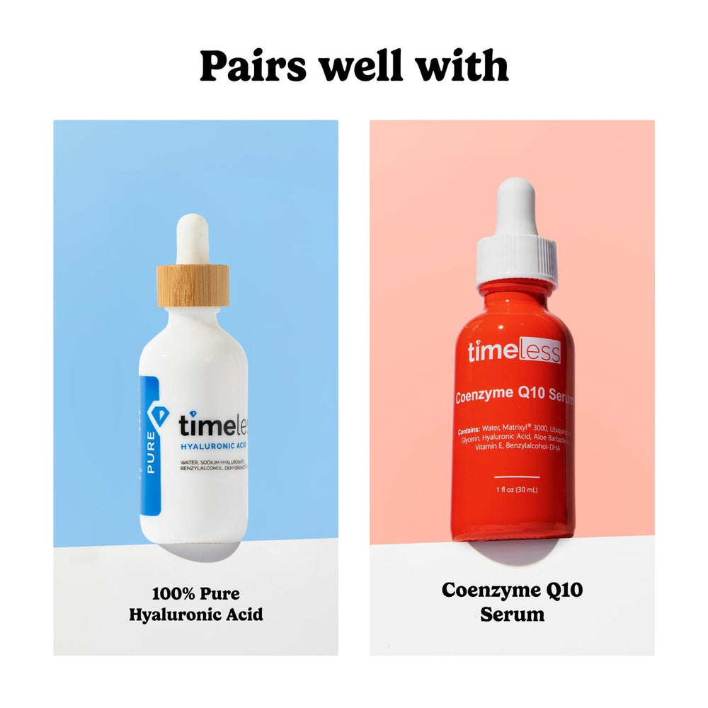 Timeless Skin Care packaging inside showcasing travel-friendly single-use pouches