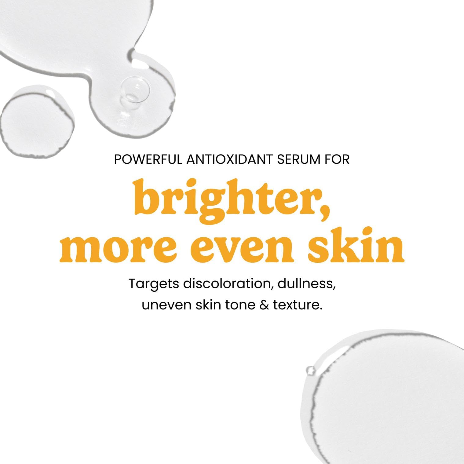 Timeless Skin Care Vitamin C Serum texture closeup demonstrates lightweight, non-greasy feel.
