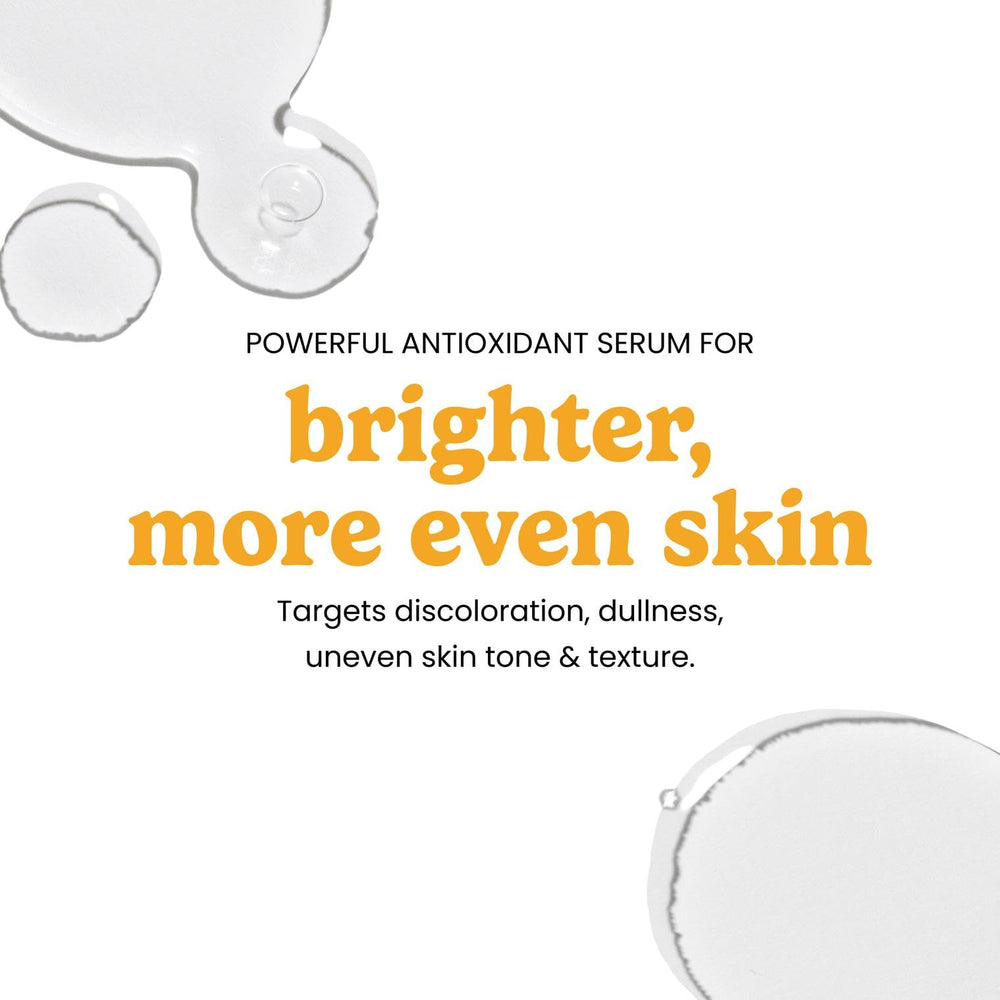 Timeless Skin Care Vitamin C Serum texture closeup demonstrates lightweight, non-greasy feel.