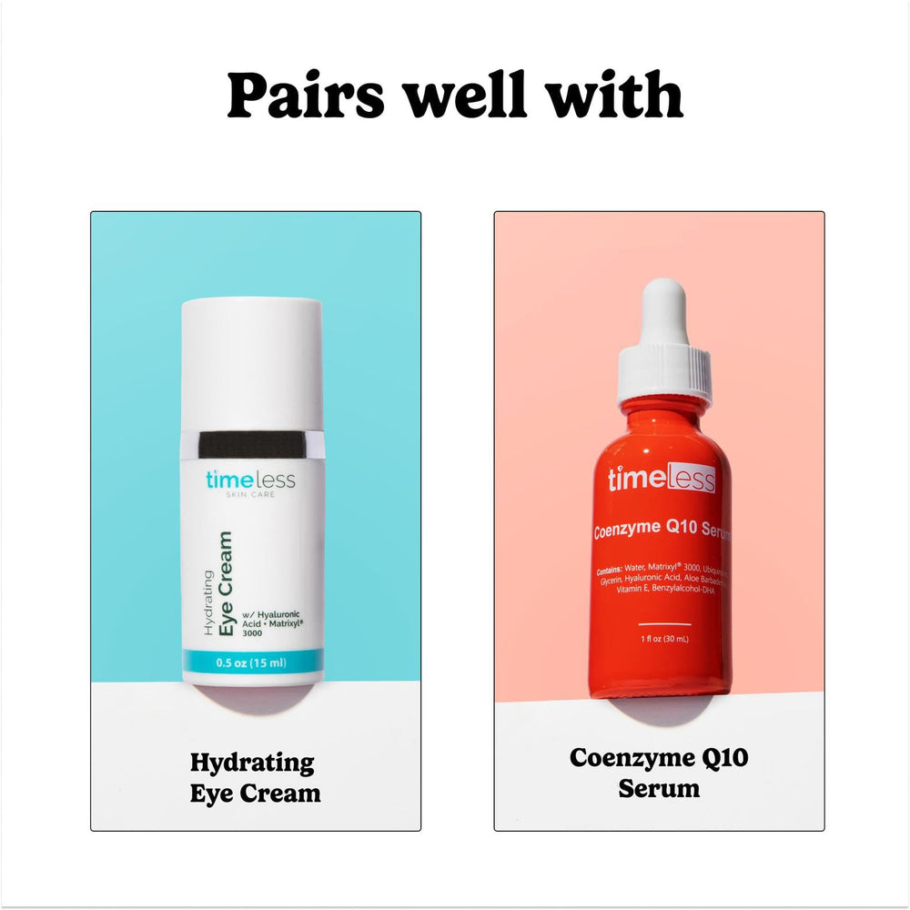 Timeless Skin Care vitamin-c-serum-texture-silky shows lightweight texture that absorbs quickly.