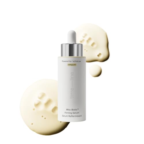 Timeline Mito-Biotic serum bottle for daily anti-aging care and smooth skin.