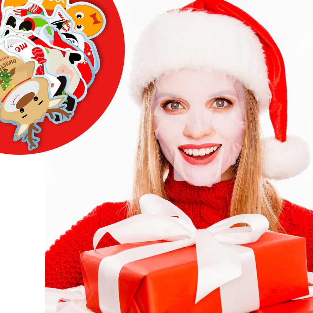 Timgle holiday masks assortment showcasing six styles for gifting.