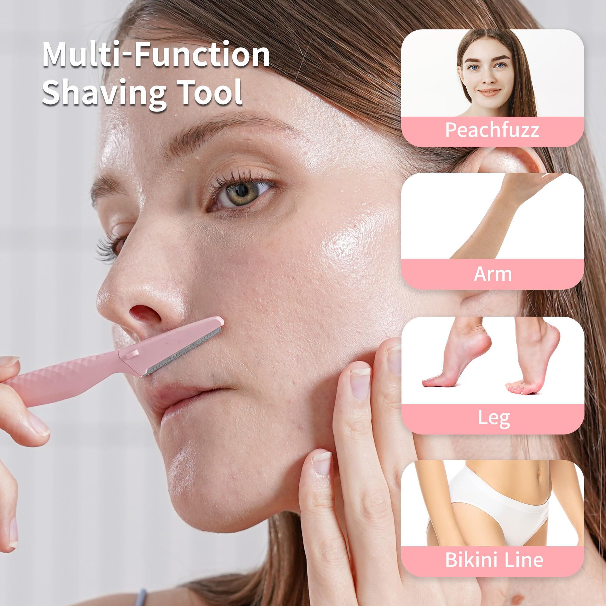 Dermaplane suave que facilita exfoliación y preparación de la piel para productos de cuidado.