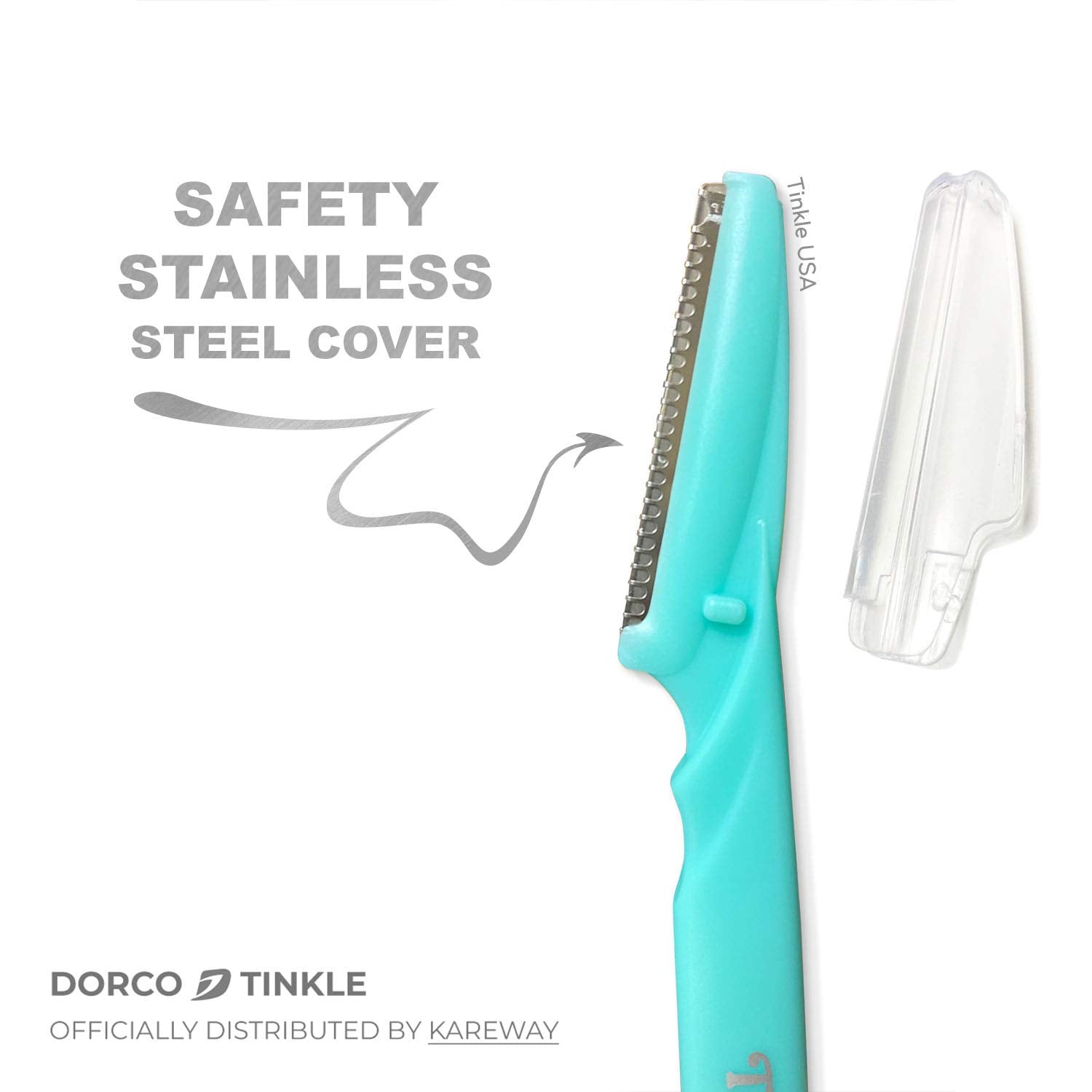 Tinkle safe painless-design razor demonstrating quick, irritation-free hair removal