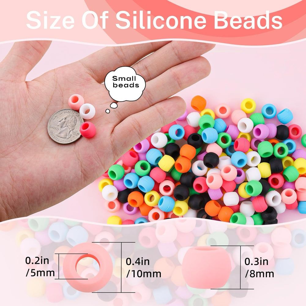 TINKRSTUFF 10mm silicone beads detail for durable styling