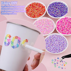 TINKRSTUFF 4mm flatback rhinestones with mixed colors offer durable sparkle