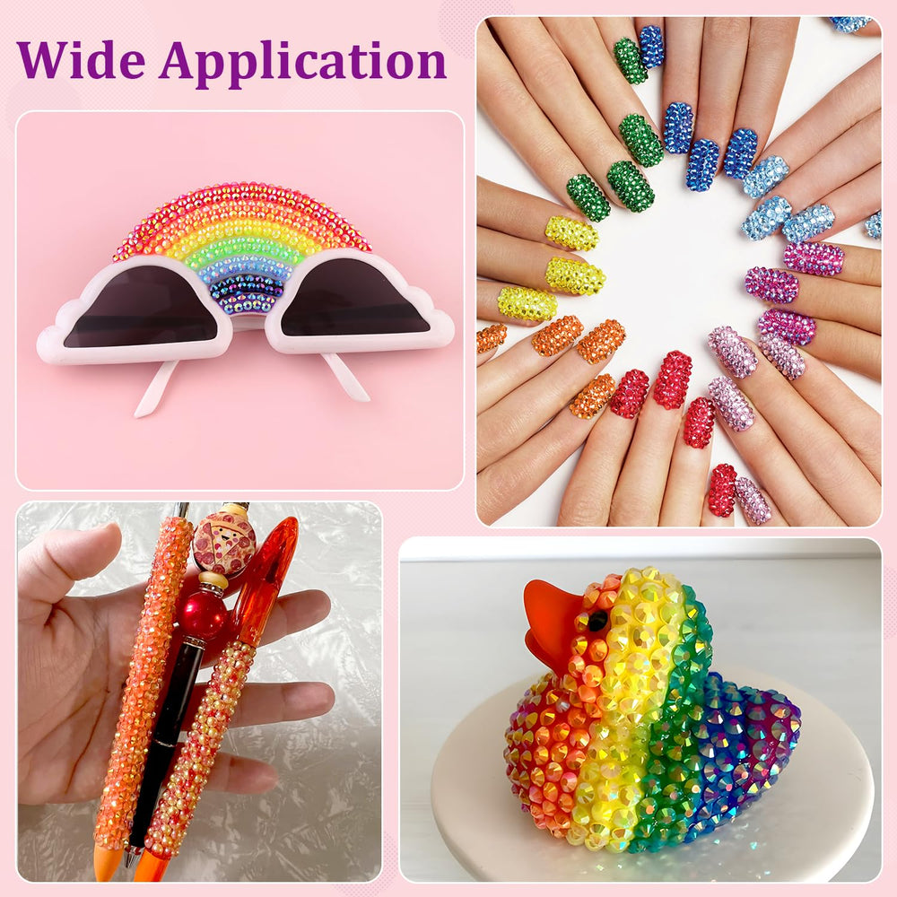 TINKRSTUFF versatile application ideas for bedazzling shoes, tumblers, and clothing.