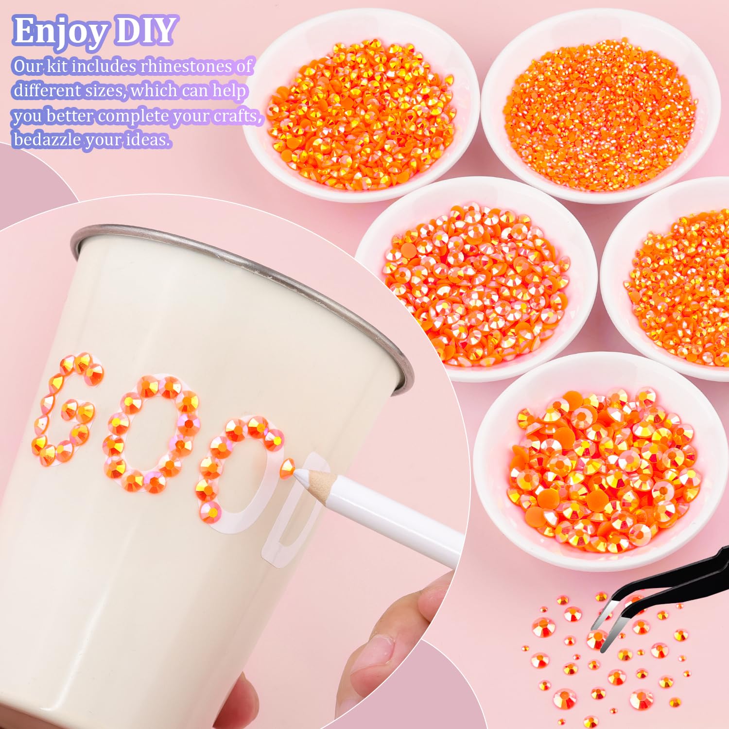 TINKRSTUFF B7000 glue closeup enabling precise, clear-drying adhesion for gems.