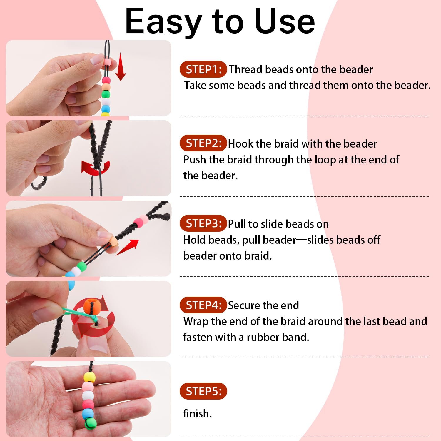 TINKRSTUFF beads being washed; waterproof and easy to clean