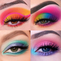 Tintark eyeshadow palette with built-in mirror for convenient application.