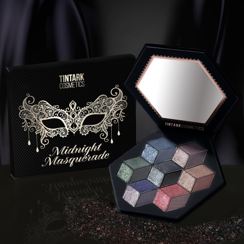 Tintark Halloween goth makeup inspiration with dramatic depth.