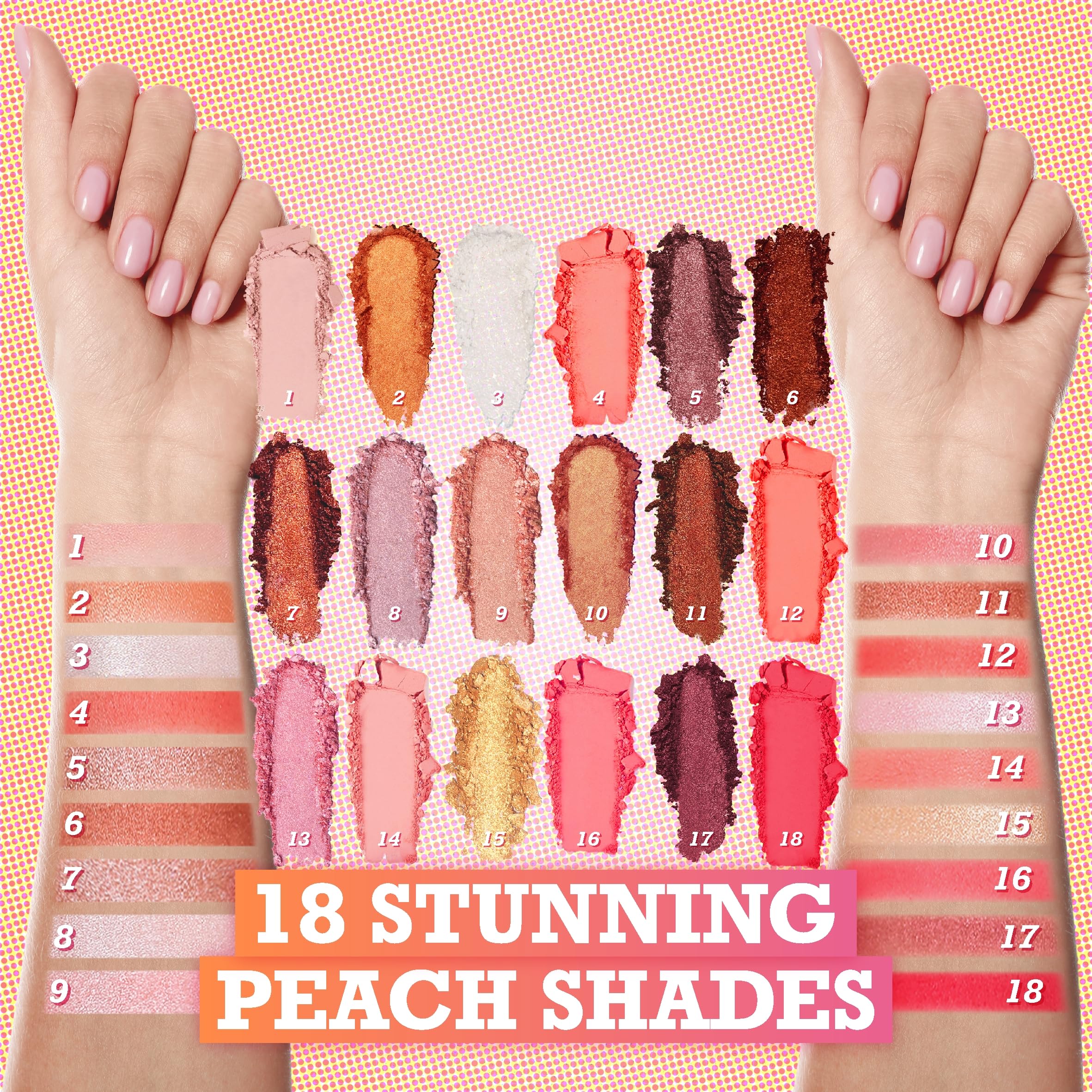 Tintark Peach Please application demo shows easy blending with ultra-velvety powder for smooth lids.