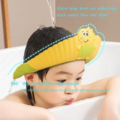 TinyGuardian baby shower cap shield ear protection closeup highlights soft, skin-friendly material.