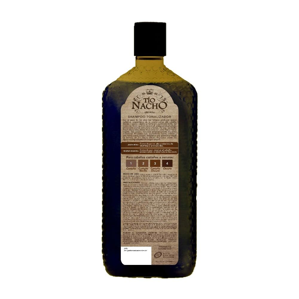Tio Nacho anti-grey shampoo foam demonstrates cleansing action and rich lather during daily use.