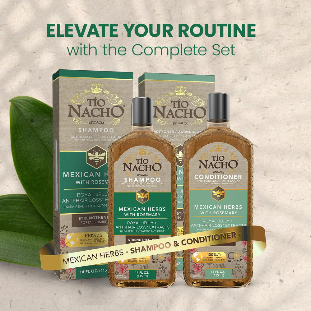 Herbal blend with ginseng and honey in Tío Nacho kit supports daily care
