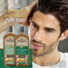 Tío Nacho Herbal Set packaging showcases complete routine for strengthening hair