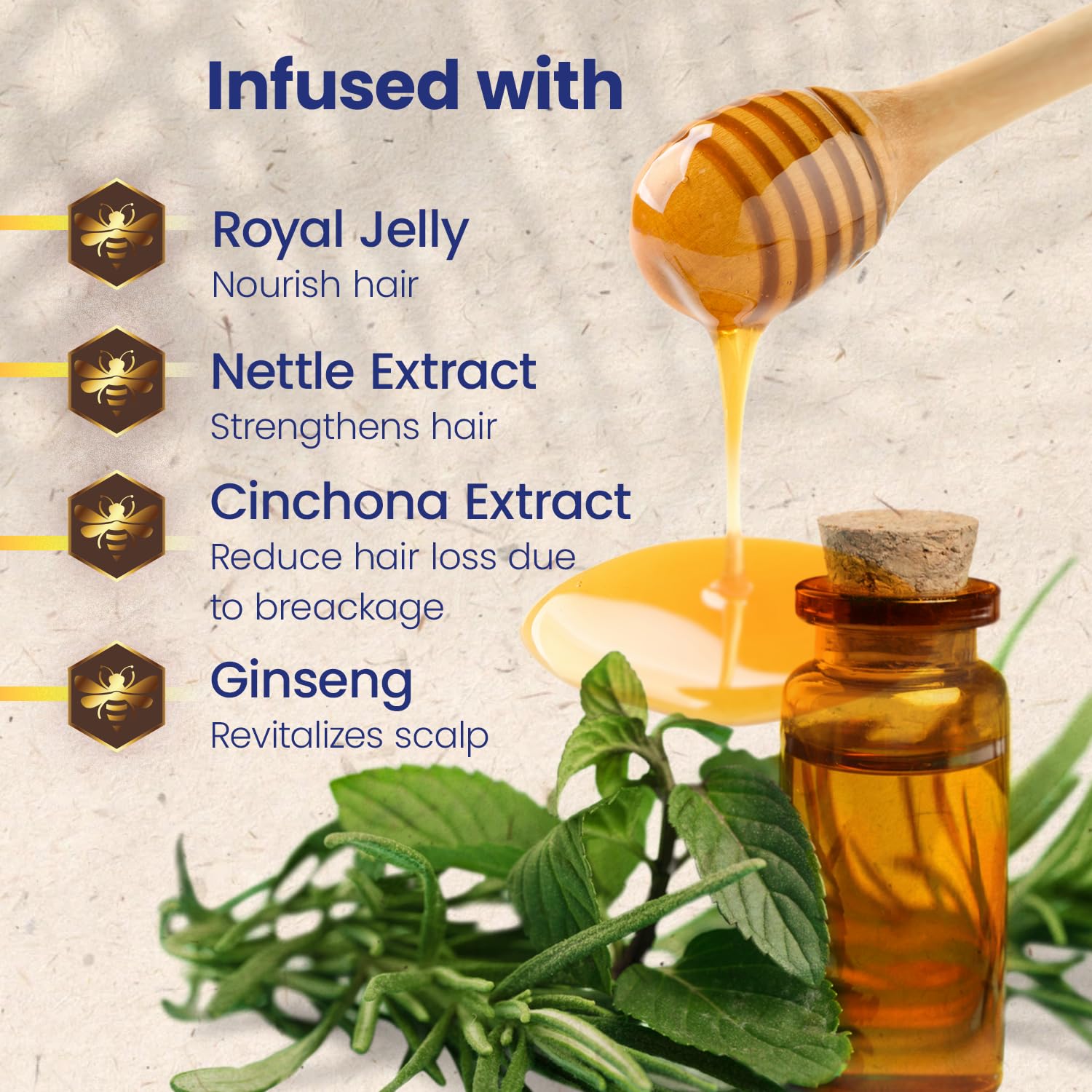 Tío Nacho Nettles Extract close-up highlights hair fiber revitalization.