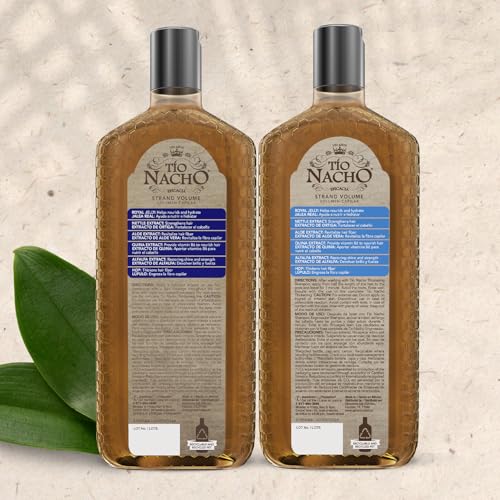 Tio Nacho product duo on bathroom counter for daily routine.