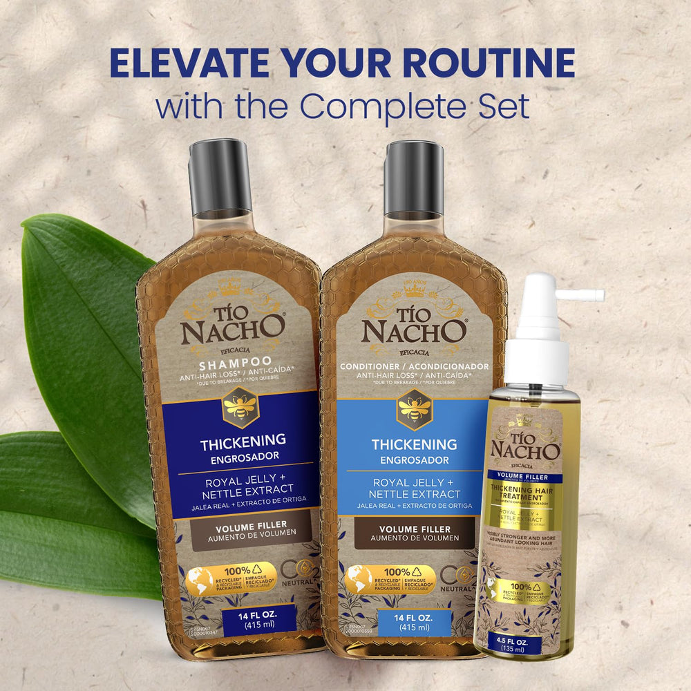 Tío Nacho Thickening Hair Treatment texture and movement in hair.