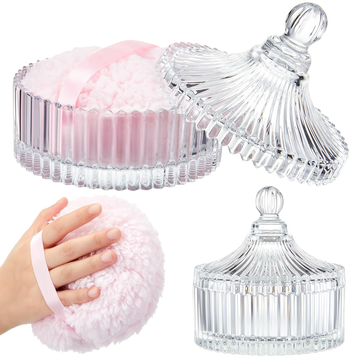 Tioncy dusting powder puff large for smooth, even makeup application