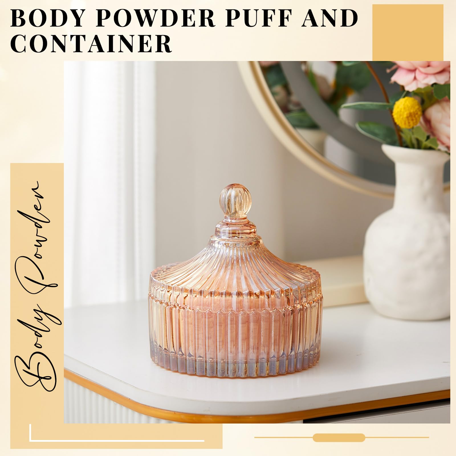 Tioncy powder puff velour close up highlights plush texture for even distribution