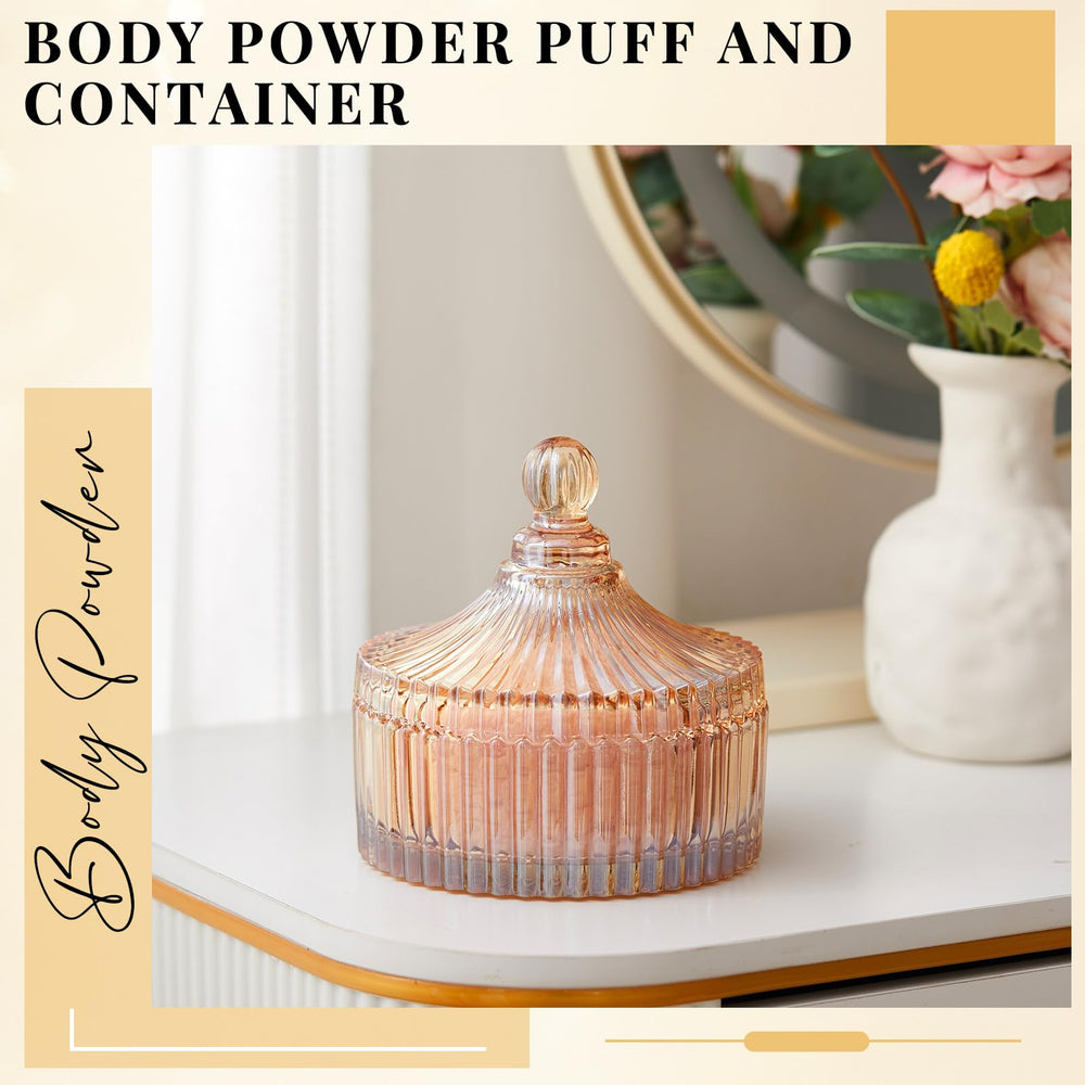 Tioncy powder puff velour close up highlights plush texture for even distribution