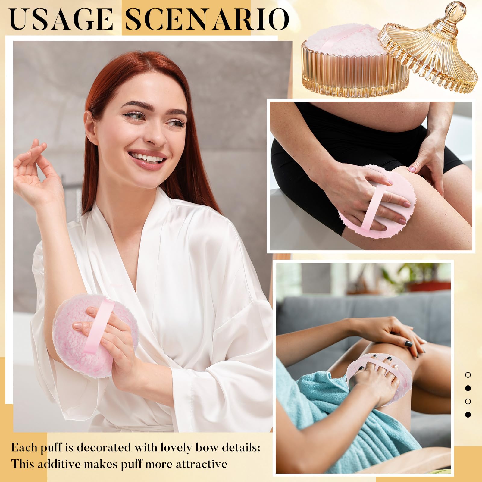 Tioncy multi use vanity container stores powder and small accessories