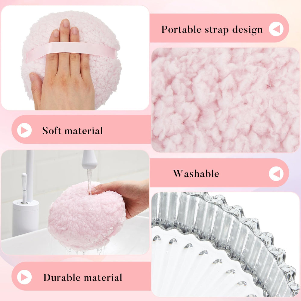 Tioncy puff with strap aids steady grip during application