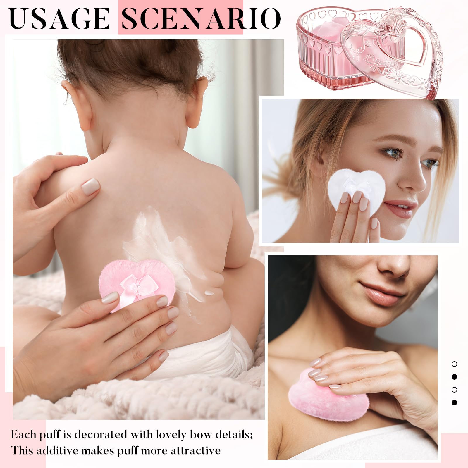 Tioncy skin friendly powder puff suitable for all skin types.